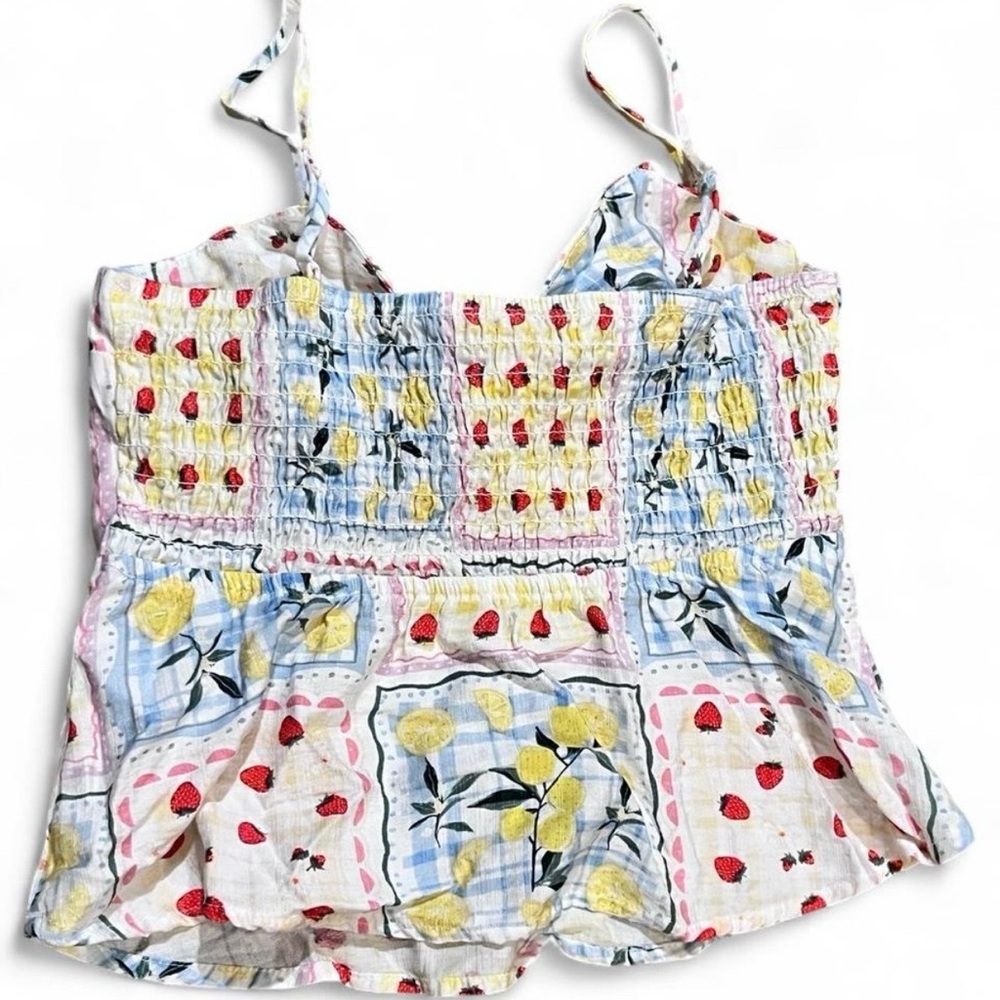 Monteau Colorful Patchwork Camisole Size Small - Picture 2 of 6